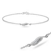 Feather Shaped Silver Anklet ANK-319